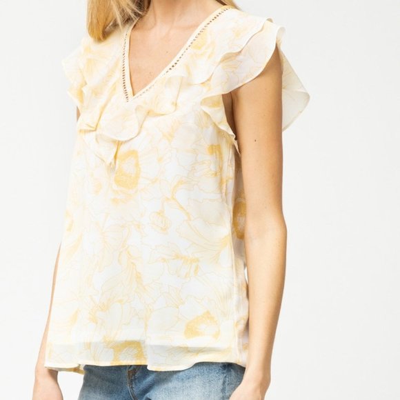 Freesia Flutter Sleeve Blouse - Picture 2 of 7